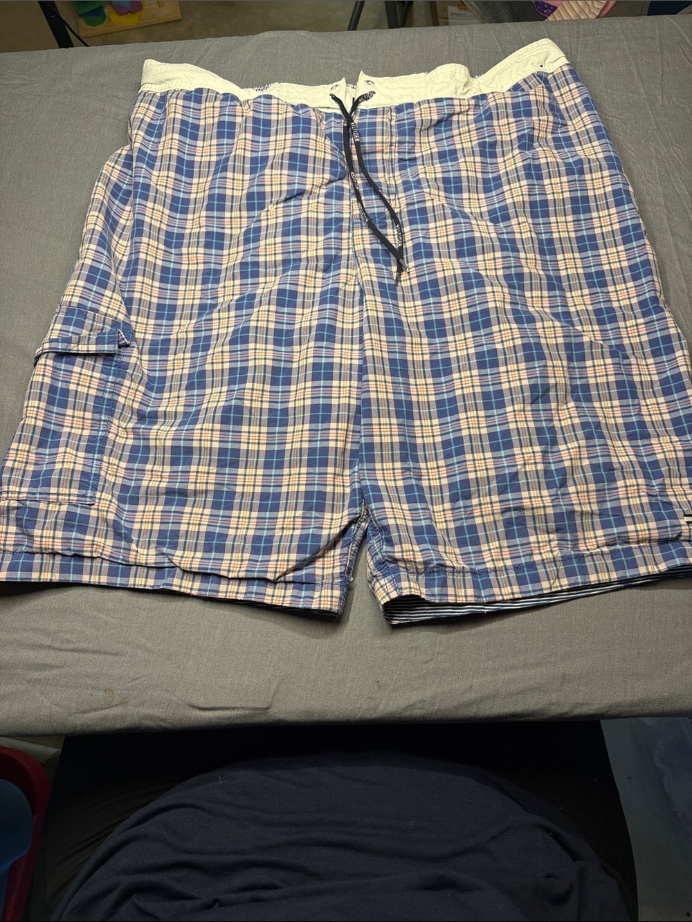 Tommy Hilfiger Navy & pink Striped Swim Trunks